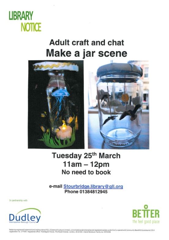 Stourbridge Library - Adult Craft and Chat